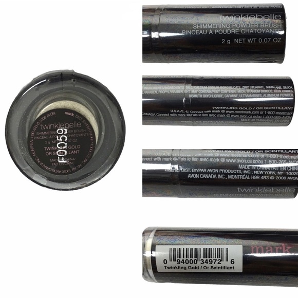 mark. Lot of 3 Twinklebelle Shimmering Powder Brush Twinkling Gold Highlighter - Picture 9 of 12